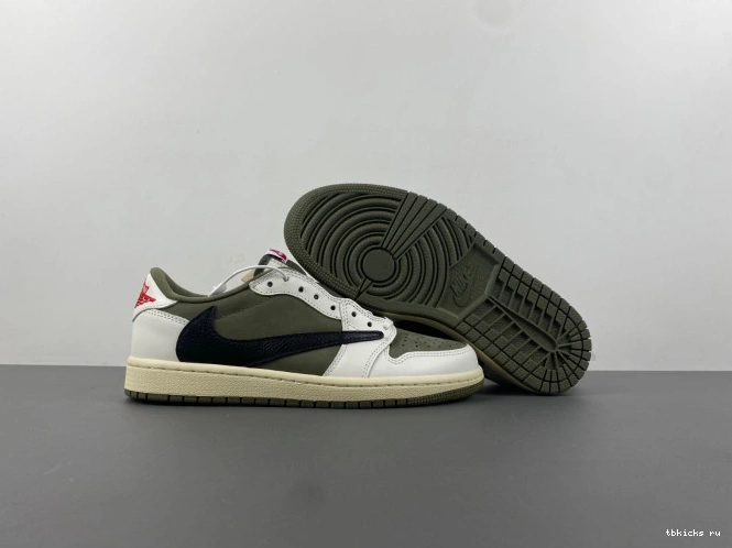 Rep TB X 1 OG AIR OLIVE TRAVIS MEDIUM JORDAN LOW SCOTT DM7866-200 0730